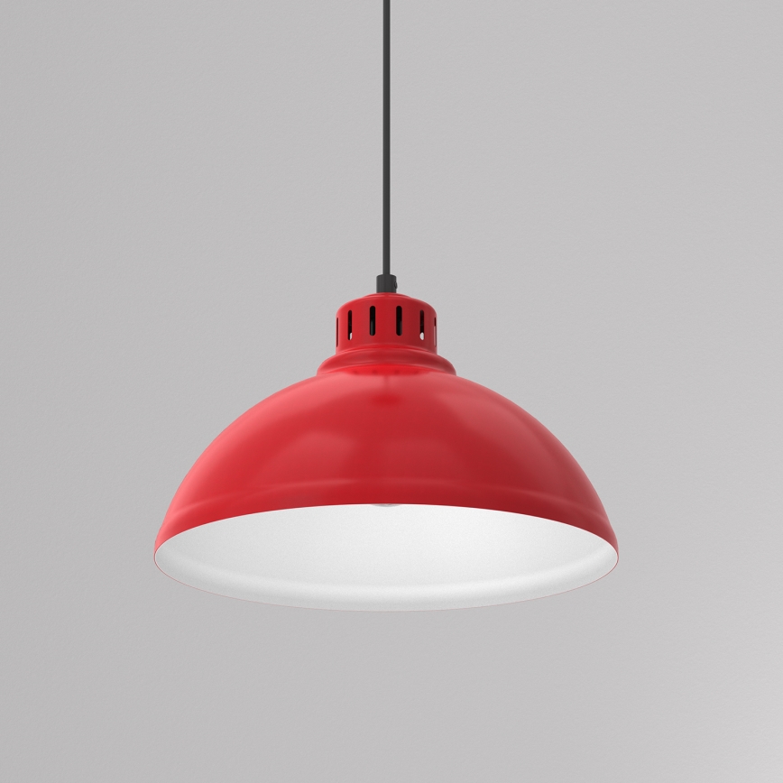 Κρεμαστό φωτιστικό οροφής SVEN 1xE27/15W/230V κόκκινο