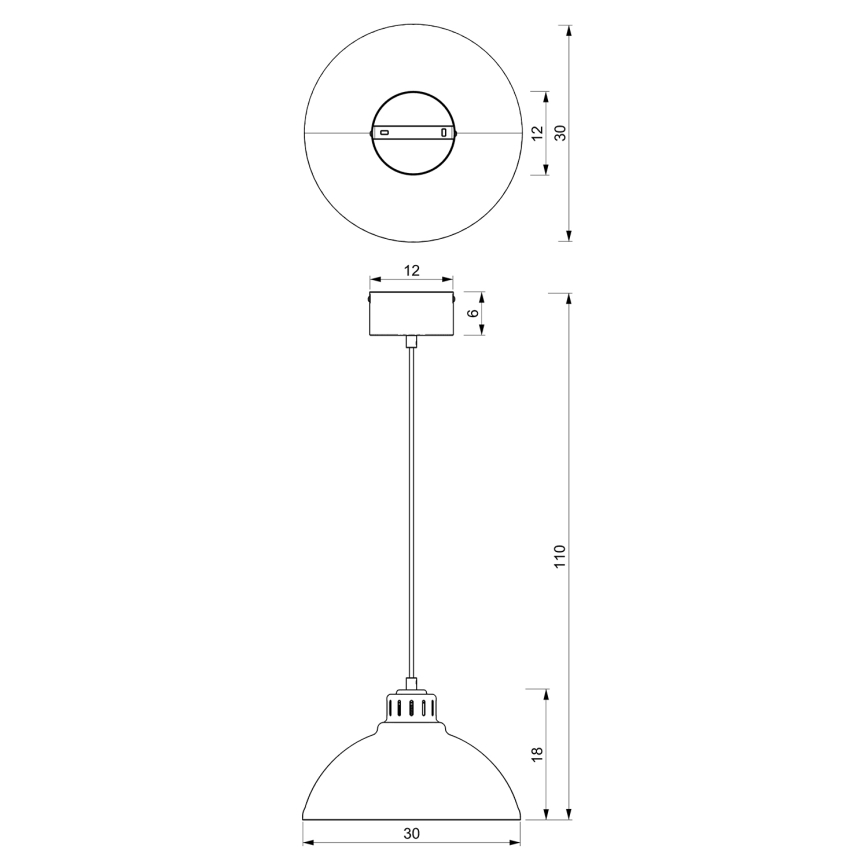 Κρεμαστό φωτιστικό οροφής SVEN 1xE27/15W/230V κόκκινο