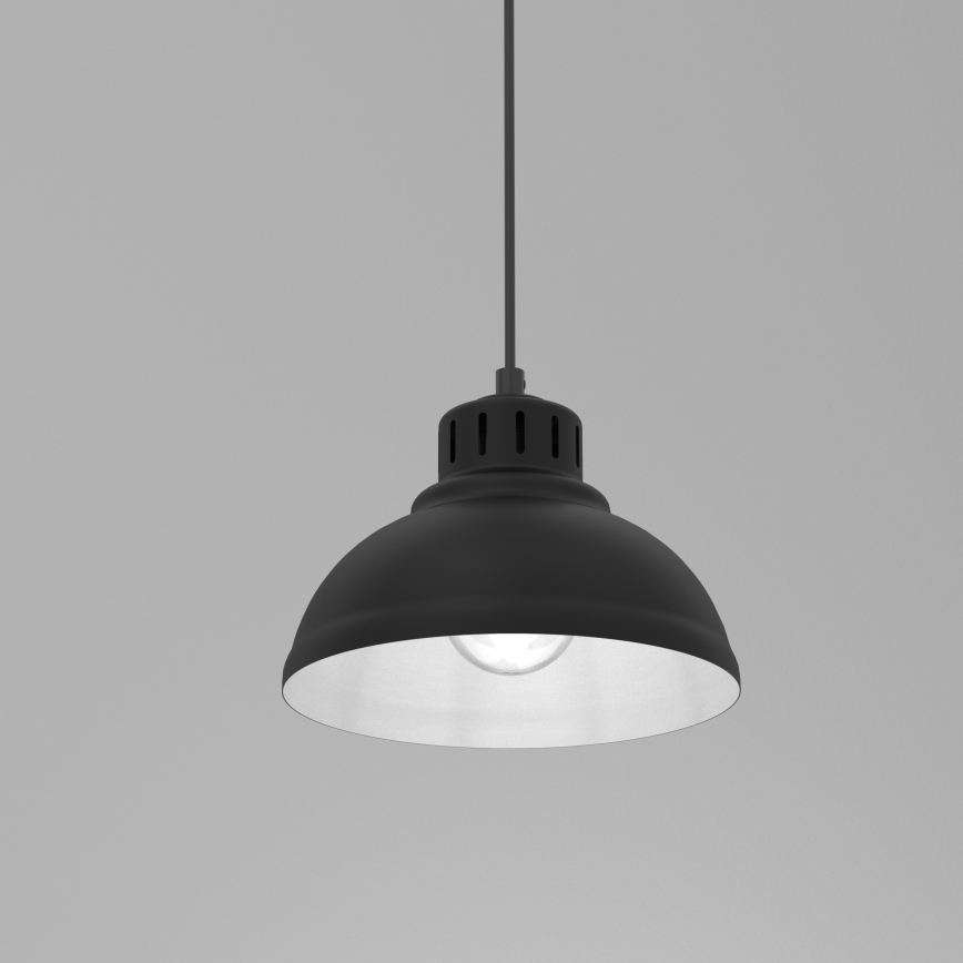 Κρεμαστό φωτιστικό οροφής SVEN 1xE27/15W/230V μαύρο