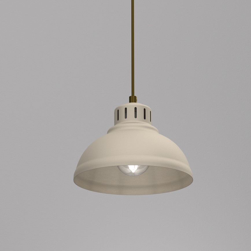Κρεμαστό φωτιστικό οροφής SVEN 1xE27/15W/230V μπεζ
