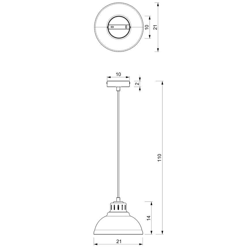 Κρεμαστό φωτιστικό οροφής SVEN 1xE27/15W/230V μπεζ