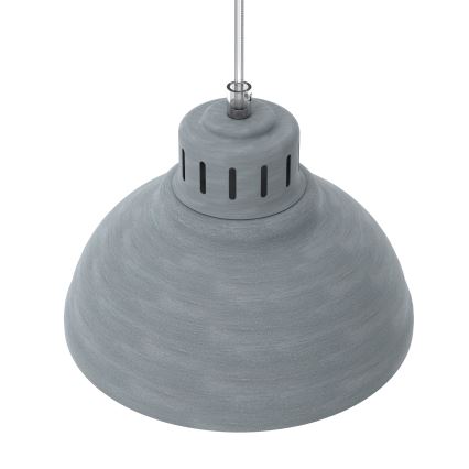 Κρεμαστό φωτιστικό οροφής SVEN 3xE27/15W/230V γκρι