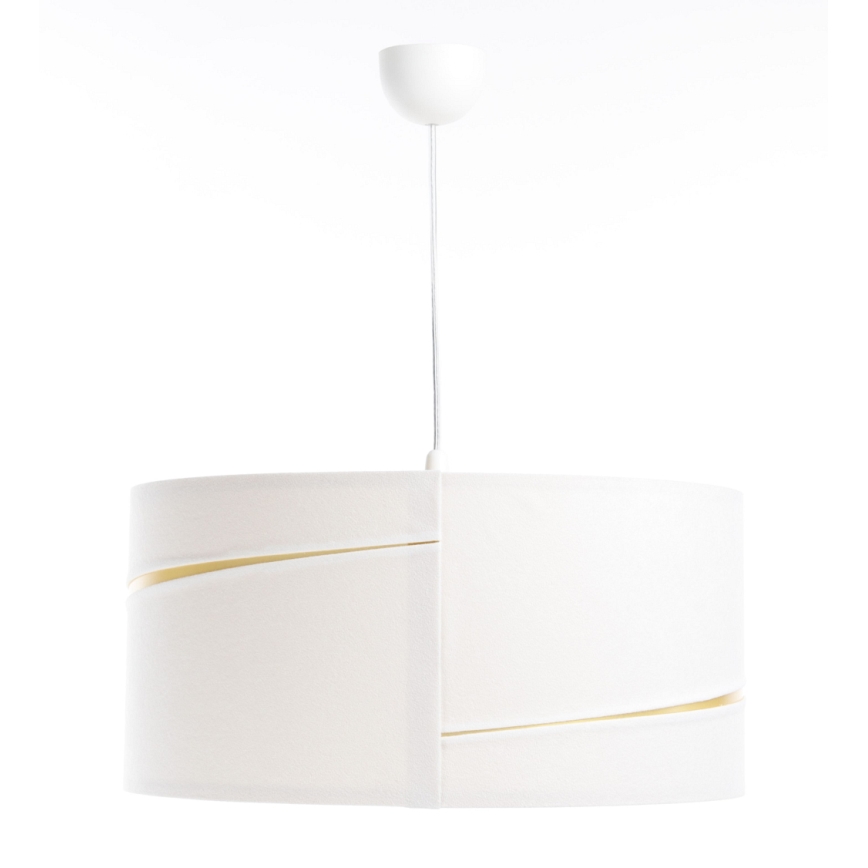 Κρεμαστό φωτιστικό οροφής SWING 1xE27/60W/230V λευκό/χρυσαφί