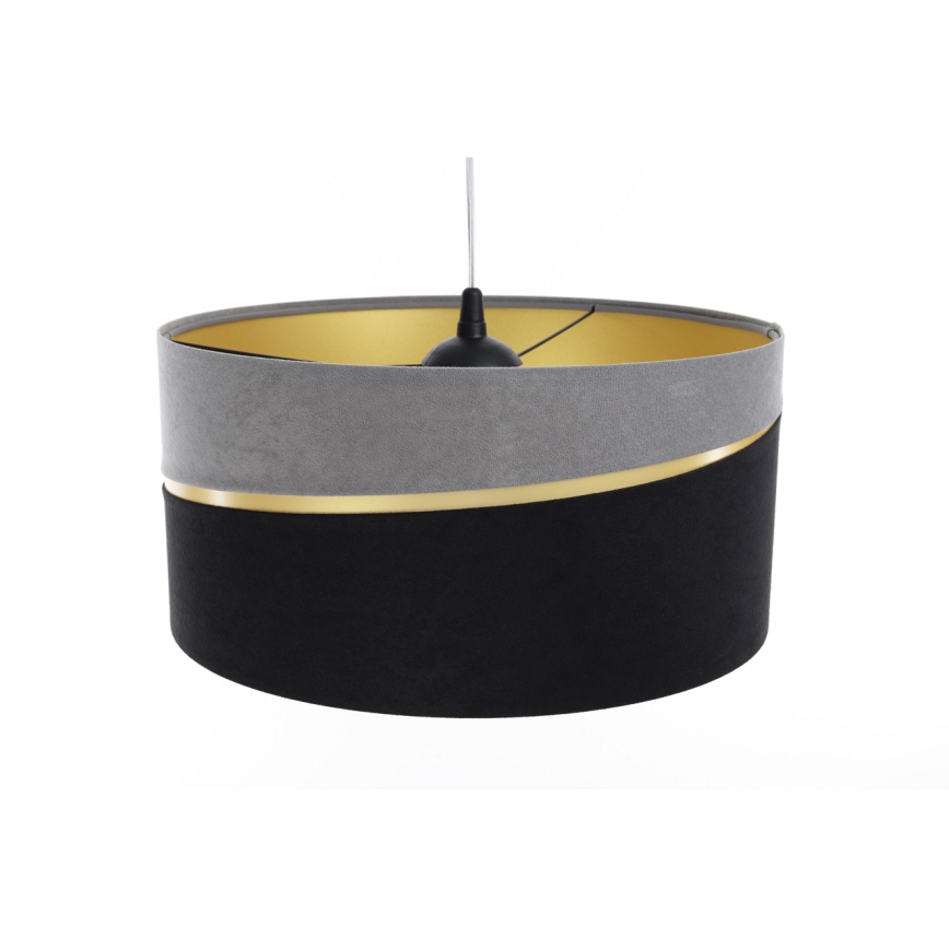 Κρεμαστό φωτιστικό οροφής SWING 1xE27/60W/230V μαύρο/γκρι/χρυσαφί