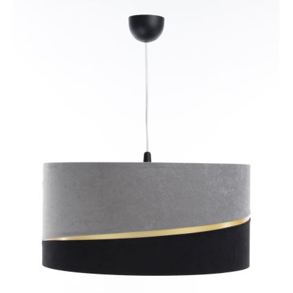 Κρεμαστό φωτιστικό οροφής SWING 1xE27/60W/230V μαύρο/γκρι/χρυσαφί