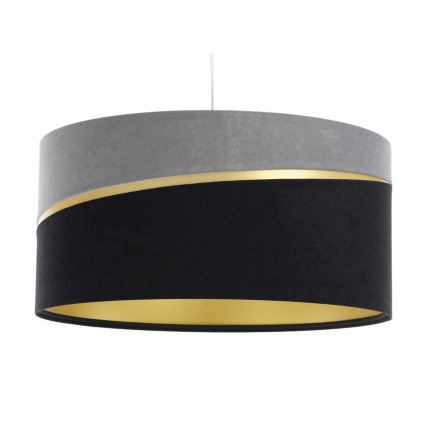 Κρεμαστό φωτιστικό οροφής SWING 1xE27/60W/230V μαύρο/γκρι/χρυσαφί
