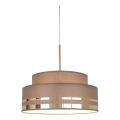 Κρεμαστό φωτιστικό οροφής TAMI 1xE27/60W/230V διάμετρος 40 cm καφέ/χρυσό