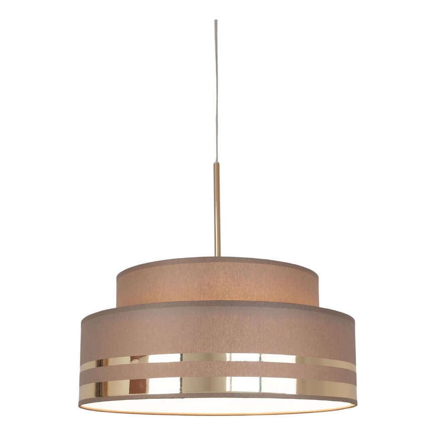 Κρεμαστό φωτιστικό οροφής TAMI 1xE27/60W/230V καφέ/χρυσό