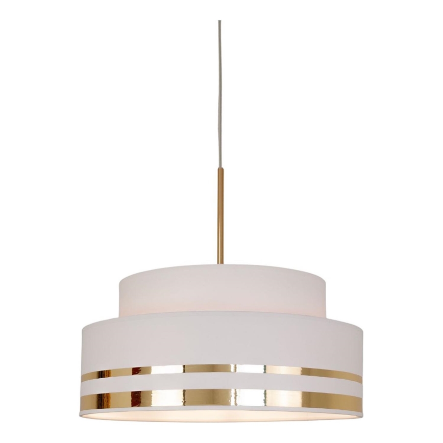 Κρεμαστό φωτιστικό οροφής TAMI 1xE27/60W/230V κρεμ/χρυσό