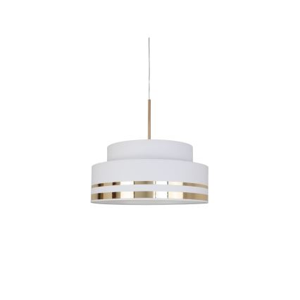 Κρεμαστό φωτιστικό οροφής TAMI 1xE27/60W/230V κρεμ/χρυσό