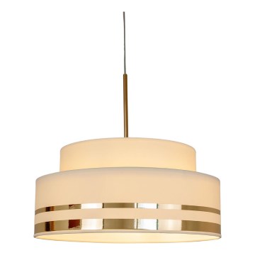 Κρεμαστό φωτιστικό οροφής TAMI 1xE27/60W/230V μπεζ/χρυσό