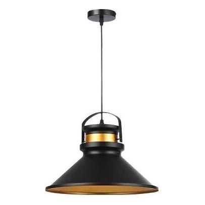 Κρεμαστό φωτιστικό οροφής TAO 1xE27/60W/230V διάμετρος 37 cm μαύρο