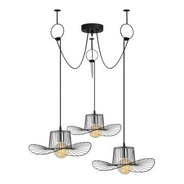 Κρεμαστό φωτιστικό οροφής TEL 3xE27/40W/230V spider