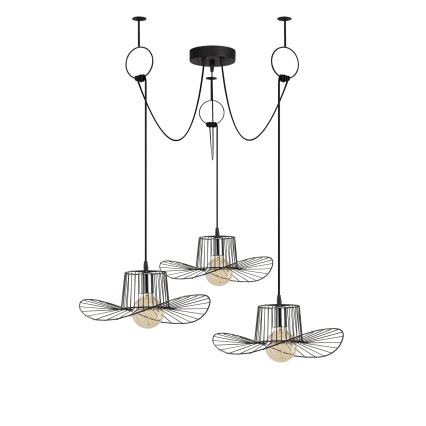 Κρεμαστό φωτιστικό οροφής TEL 3xE27/40W/230V spider