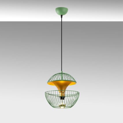 Κρεμαστό φωτιστικό οροφής TELMANDER 1xE27/40W/230V πράσινο