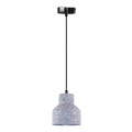 Κρεμαστό φωτιστικό οροφής TERRAZZO 1xE27/60W/230V διάμετρος 12 cm γκρι