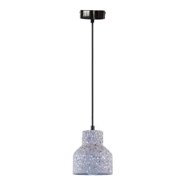 Κρεμαστό φωτιστικό οροφής TERRAZZO 1xE27/60W/230V διάμετρος 12 cm γκρι