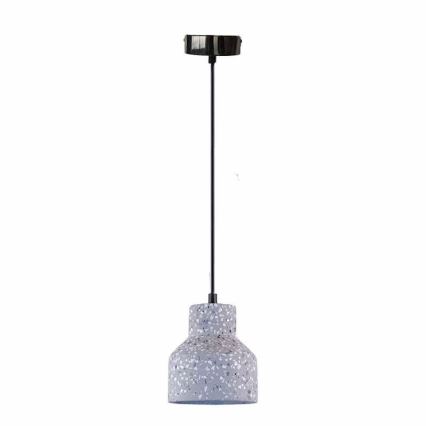Κρεμαστό φωτιστικό οροφής TERRAZZO 1xE27/60W/230V διάμετρος 12 cm γκρι
