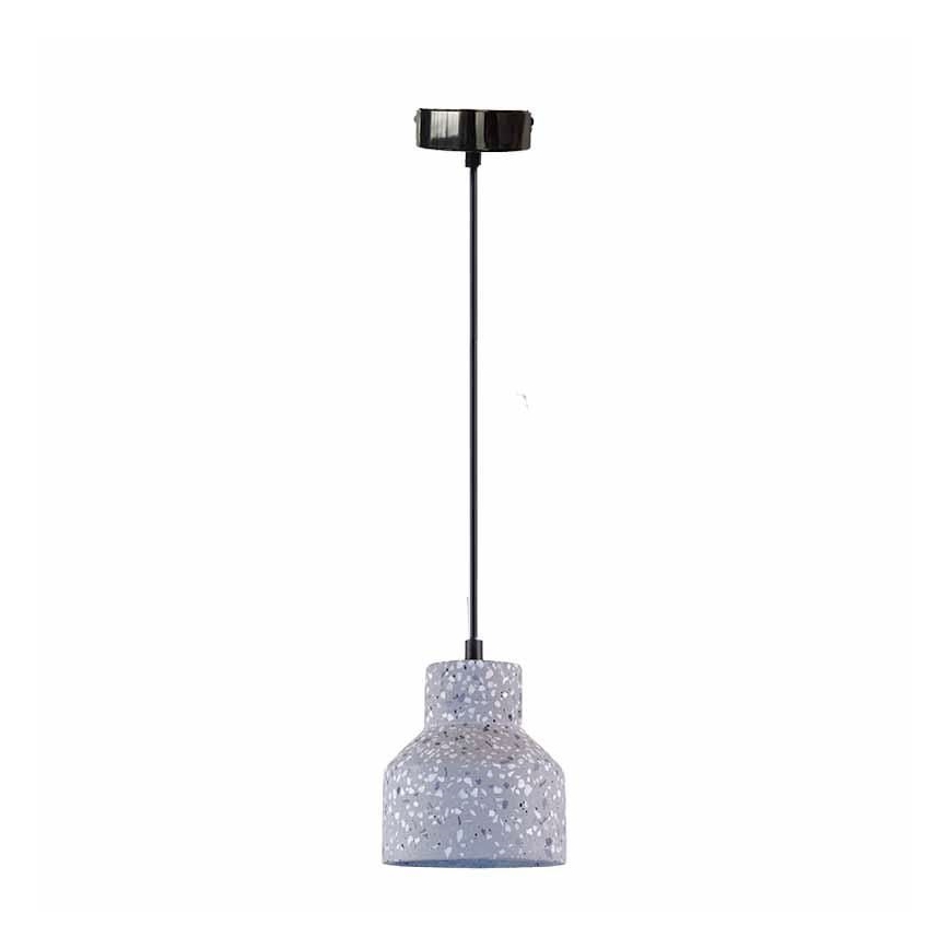 Κρεμαστό φωτιστικό οροφής TERRAZZO 1xE27/60W/230V διάμετρος 12 cm γκρι