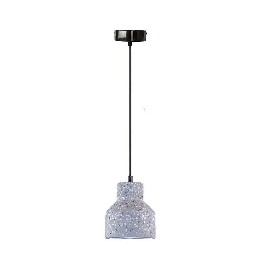 Κρεμαστό φωτιστικό οροφής TERRAZZO 1xE27/60W/230V διάμετρος 12 cm γκρι