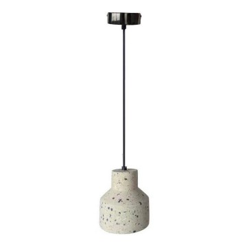 Κρεμαστό φωτιστικό οροφής TERRAZZO 1xE27/60W/230V διάμετρος 12 cm κρεμ