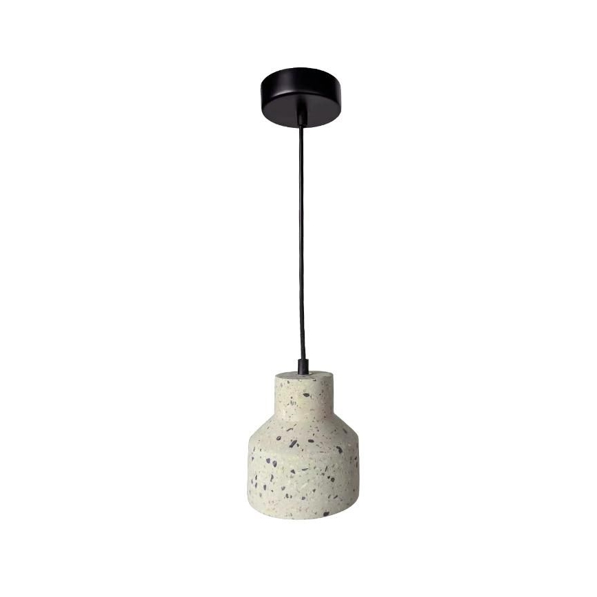 Κρεμαστό φωτιστικό οροφής TERRAZZO 1xE27/60W/230V διάμετρος 12 cm κρεμ