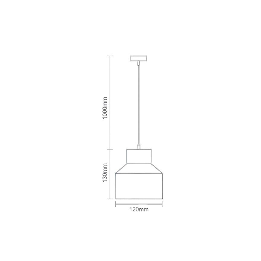Κρεμαστό φωτιστικό οροφής TERRAZZO 1xE27/60W/230V διάμετρος 12 cm κρεμ