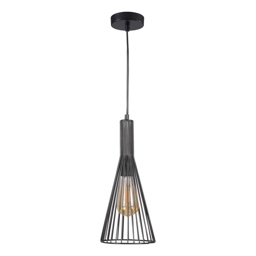 Κρεμαστό φωτιστικό οροφής TIANA 1xE27/20W/230V διάμετρος 15,5 cm μαύρο