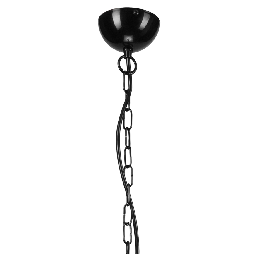 Κρεμαστό φωτιστικό οροφής TIFFANY 10xE27/60W/230V μαύρο