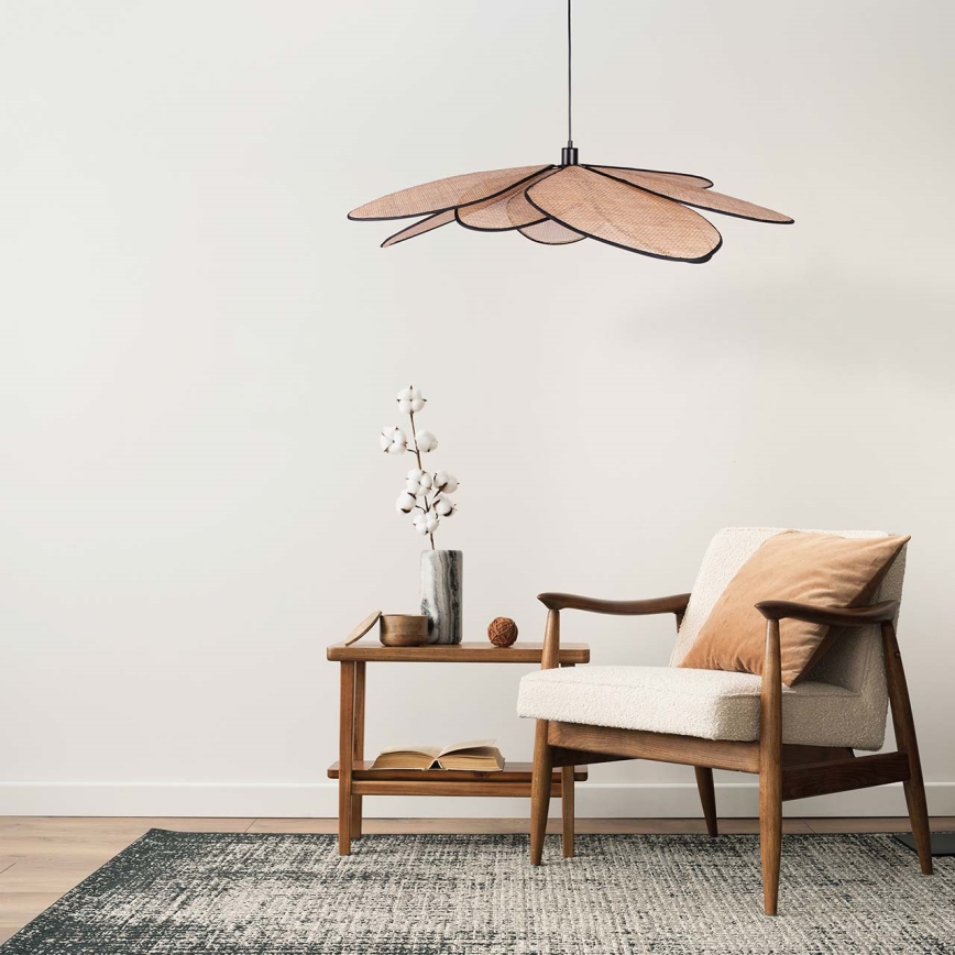 Κρεμαστό φωτιστικό οροφής TOBAGO 1xE27/20W/230V διάμετρος 100 cm μπεζ