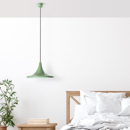 Κρεμαστό φωτιστικό οροφής TOM 1xE27/40W/230V πράσινο