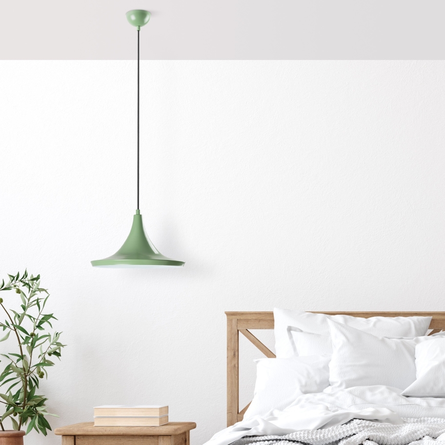 Κρεμαστό φωτιστικό οροφής TOM 1xE27/40W/230V πράσινο