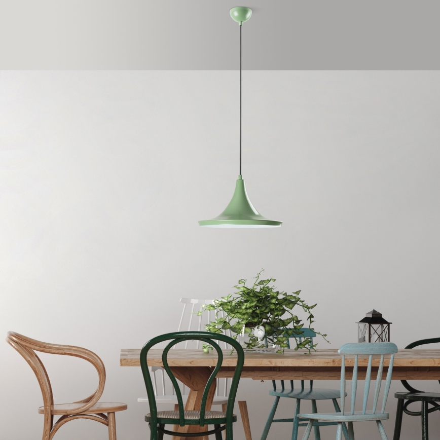 Κρεμαστό φωτιστικό οροφής TOM 1xE27/40W/230V πράσινο