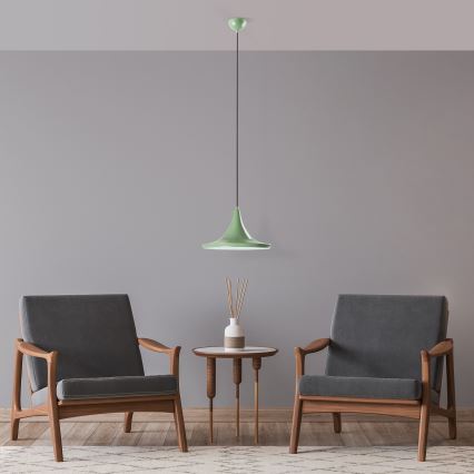 Κρεμαστό φωτιστικό οροφής TOM 1xE27/40W/230V πράσινο