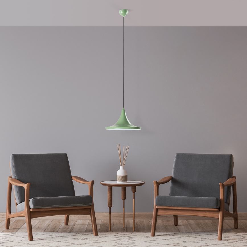 Κρεμαστό φωτιστικό οροφής TOM 1xE27/40W/230V πράσινο