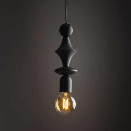 Κρεμαστό φωτιστικό οροφής TOWER 1xE27/15W/230V μαύρο