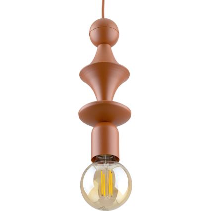 Κρεμαστό φωτιστικό οροφής TOWER 1xE27/15W/230V τούβλο