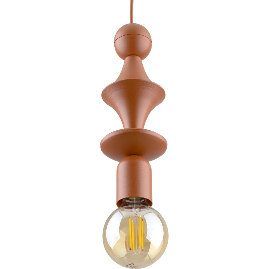 Κρεμαστό φωτιστικό οροφής TOWER 1xE27/15W/230V τούβλο