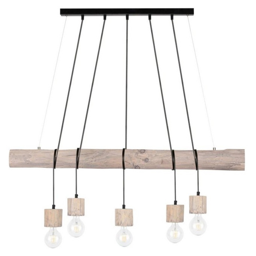 Κρεμαστό φωτιστικό οροφής TRABO 5xE27/60W/230V πεύκο