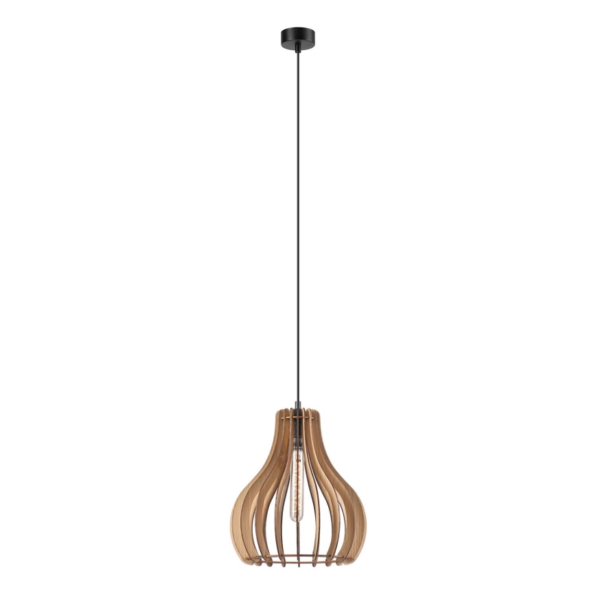 Κρεμαστό φωτιστικό οροφής TUCCI 1xE27/60W/230V διάμετρος 29 cm δρυς