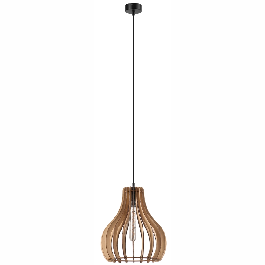 Κρεμαστό φωτιστικό οροφής TUCCI 1xE27/60W/230V διάμετρος 29 cm δρυς