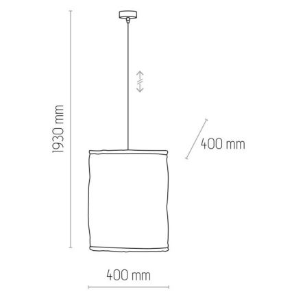 Κρεμαστό φωτιστικό οροφής TULUM 1xE27/15W/230V