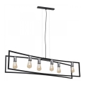 Κρεμαστό φωτιστικό οροφής TUNJA 6xE27/60W/230V μαύρο/γυαλιστερό χρώμιο