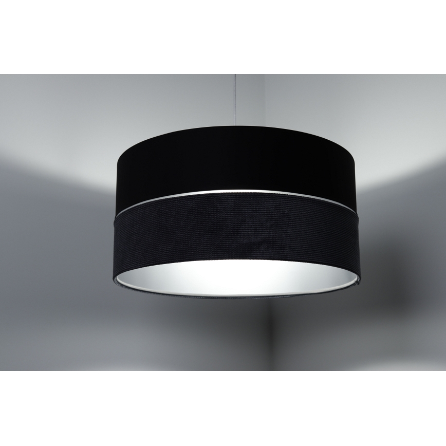 Κρεμαστό φωτιστικό οροφής TWIST 1xE27/60W/230V μαύρο/γκρι/ασημί
