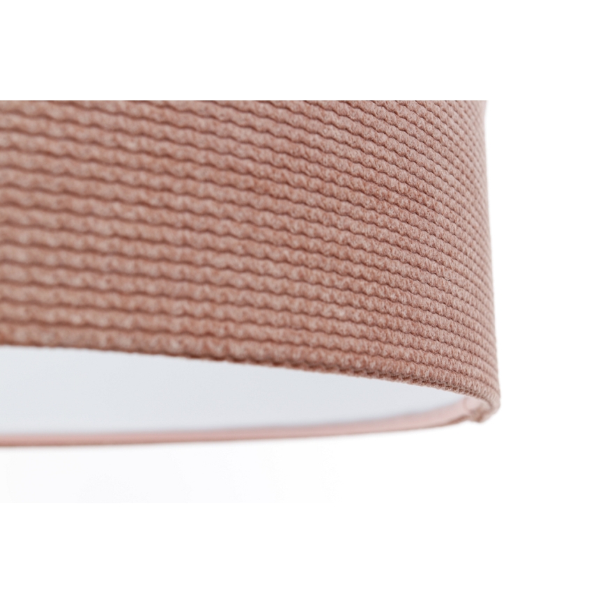 Κρεμαστό φωτιστικό οροφής TWIST 1xE27/60W/230V ροζ/λευκό
