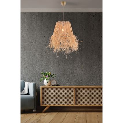 Κρεμαστό φωτιστικό οροφής VALANCE 1xE27/40W/230V καφέ
