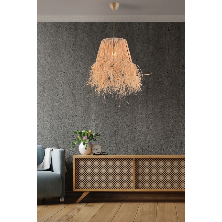Κρεμαστό φωτιστικό οροφής VALANCE 1xE27/40W/230V καφέ
