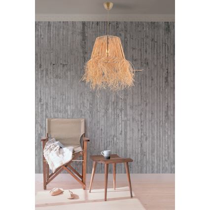Κρεμαστό φωτιστικό οροφής VALANCE 1xE27/40W/230V καφέ