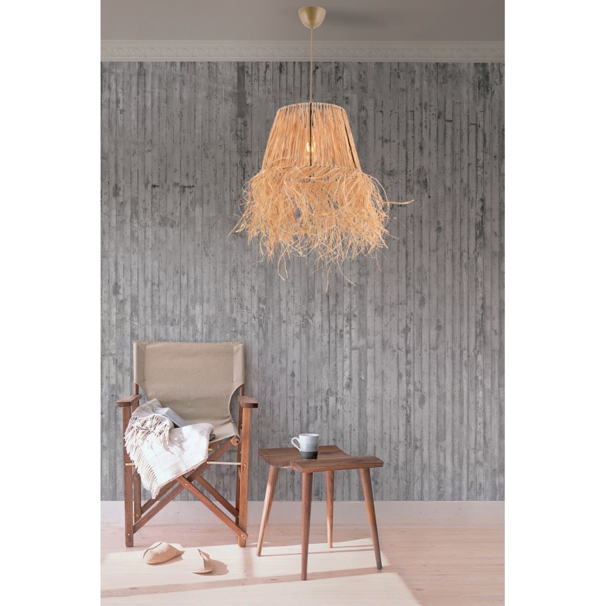 Κρεμαστό φωτιστικό οροφής VALANCE 1xE27/40W/230V καφέ