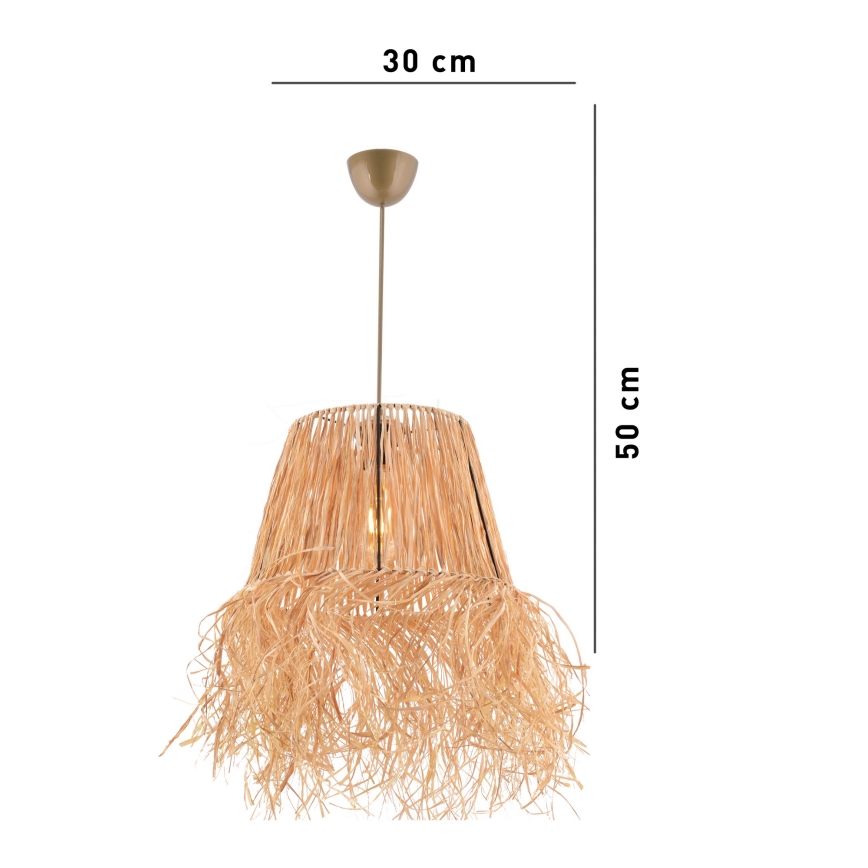 Κρεμαστό φωτιστικό οροφής VALANCE 1xE27/40W/230V καφέ